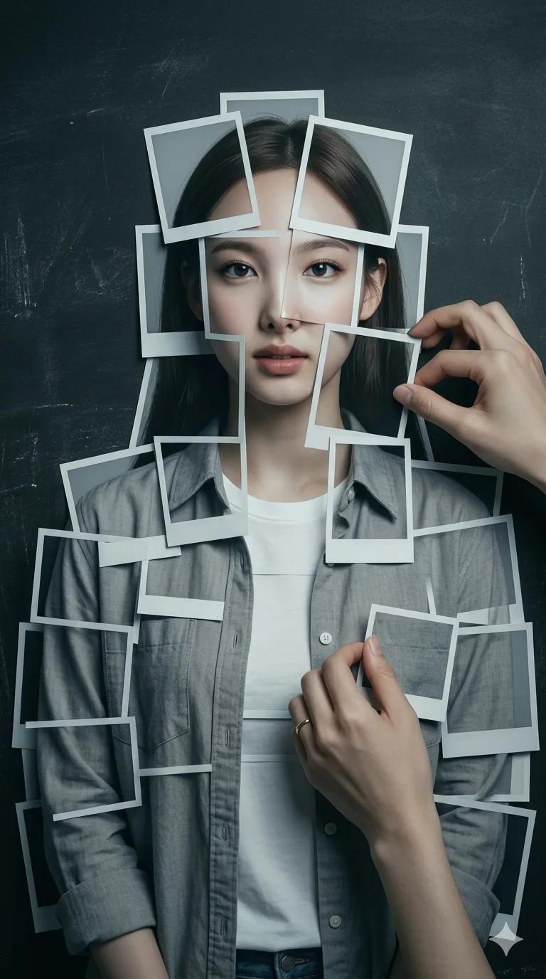 사진 인화 인물상